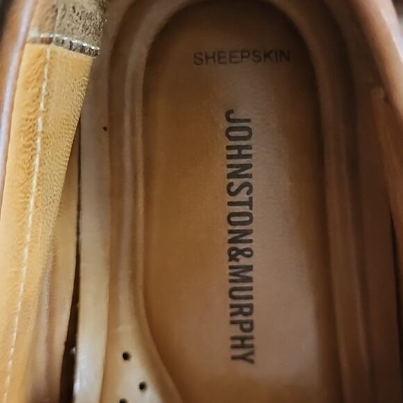 JOHNSTON MURPHY LEATHER LOAFER TASSEL ROPE HORSEBIT MEN 11.0 NICE STITCHING GUC - Picture 4 of 16